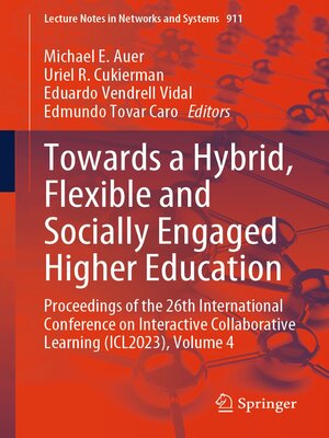 cover image of Towards a Hybrid, Flexible and Socially Engaged Higher Education